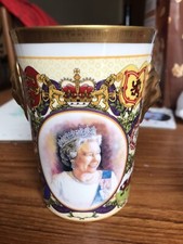 Ltd Edition No333 Queen Elizabeth II Golden Jubilee Succession Lion Head Beaker