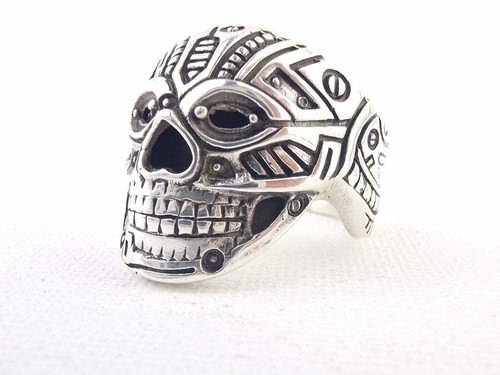 Skull ring sterling silver - sterling,