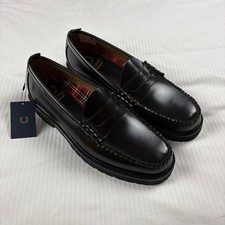 G.H. Bass x Fred Perry Penny Loafers – Black (UK 10) New With Tags - No Box