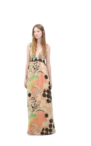 Zara trafaluc floral maxi - trafaluc,