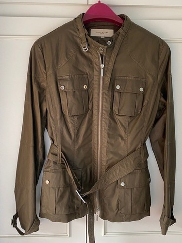 Karen millen khaki wax jacket - karen,