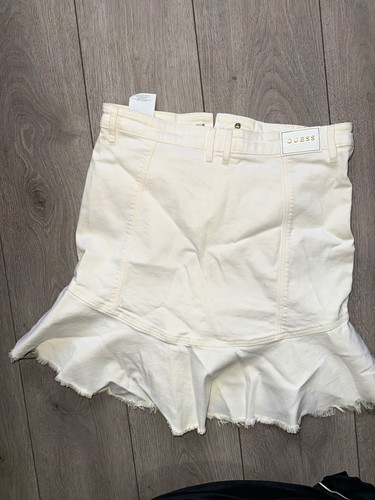 Guess white cotton denim - white,