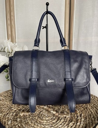 Lacoste navy leather faux - lacoste,