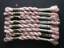DMC 3 cotton Perle pink shade 224 x 8 skeins