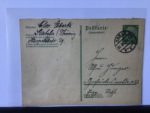Germany 1934 kahla cancel - germany,