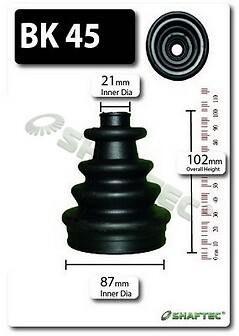 Shaftec front outer boot - cv,