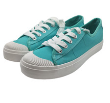 Mint Green Canvas Trainers UK