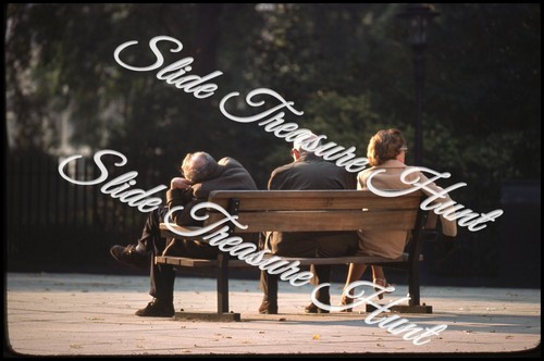 New york city park bench - new, man