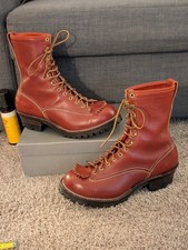 Wesco Boots Jobmaster LTT Red Sz 11.5D Old Logo EUC USA Free Shipping 