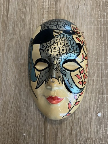 Vintage ceramic venetian mask - vintage,