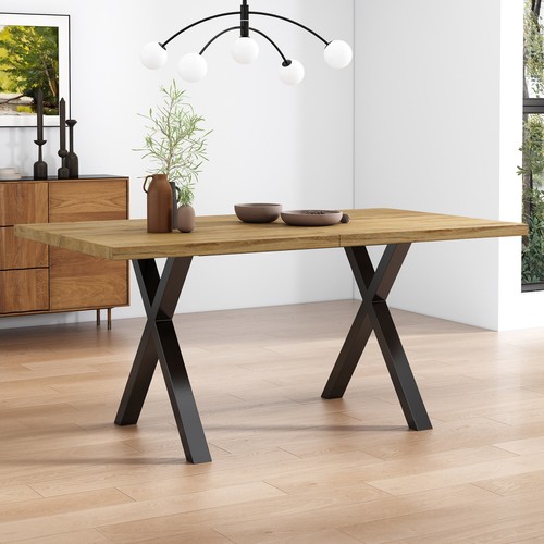 Seater dining table with x - 4,