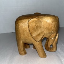 Hand Carved Wooden Elephant