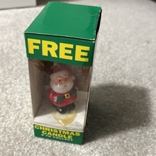 Tetley Quick brew tea Promotion Christmas Candle Father Christmas 