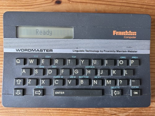 Franklin computer wordmaster - franklin,