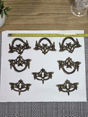 Vintage ornate cast brass - cast,