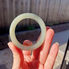 Natural real jade bangle - natural,