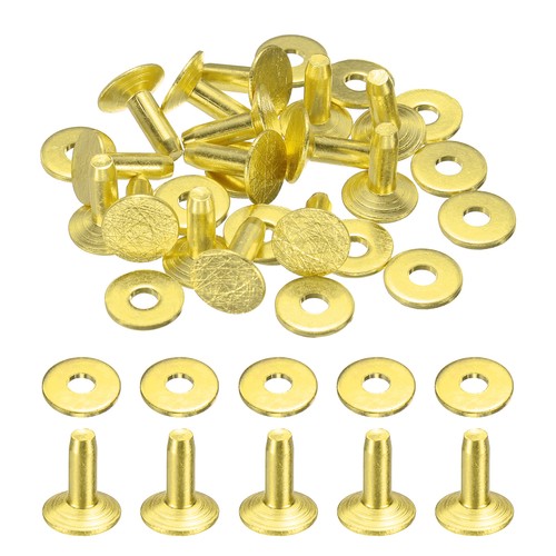 15set brass rivets and burrs - and,