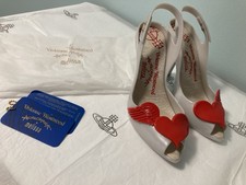 Vivienne Westwood x Melissa Lady Dragon Pearl & Red Heels Size 6 (39)