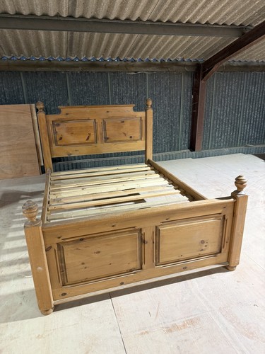 Pine double bed - double,