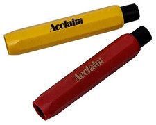 ACCLAIM Bowls Bowlers Chalkholder Chalk Holder Yellow Red Press Pen End Style