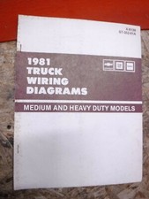 1981 GMC CHEVROLET MEDIUM HEAVY DUTY TRUCK FACTORY WIRING DIAGRAMS MANUAL