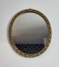 Ornate Gold Gilt Wall mirror - Floral Pattern Edging.