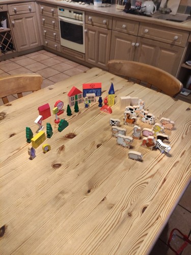Wooden train set - train,