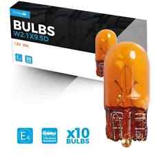 10 X 501 Amber Orange Bulbs
