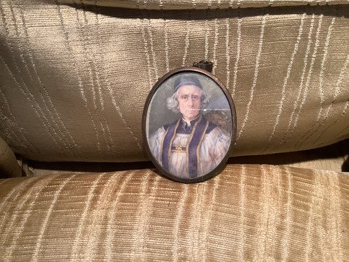 Antique portrait miniature - portrait, of