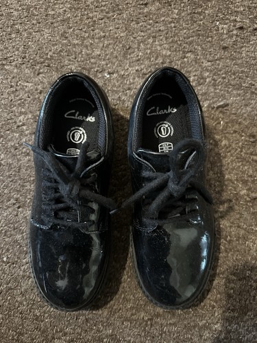 Clarks girls black patent - girls’,