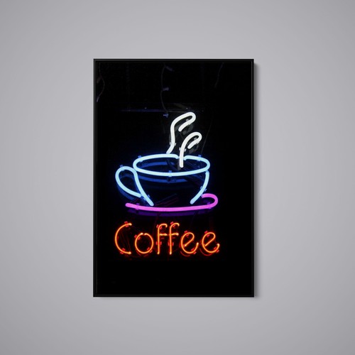 Artographie coffee neon sign - -,