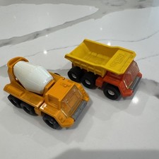 Vintage Tonga Toys Small X2 Cement Mixer And Dumper Truck