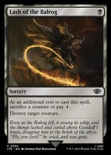 MTG LOTR NM Lash of the Balrog