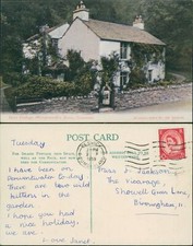 Grasmere Dove Cottage Wordsworth Home Abrahams Series 229 GB 1959 Cancel