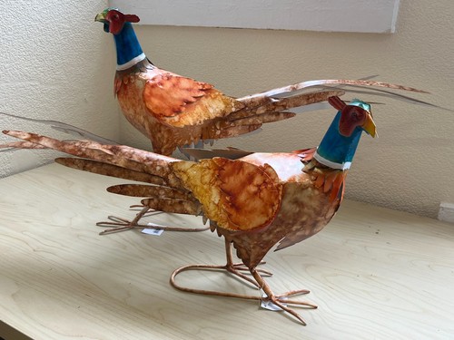Large brightly coloured - coloured, metal