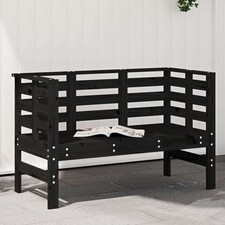 Garden Bench Black 111.5X53X71