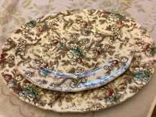 Two Large Oval Serving Plates