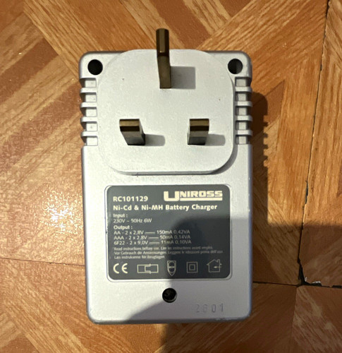 Uniross rc101129 mains charger - rc101129,