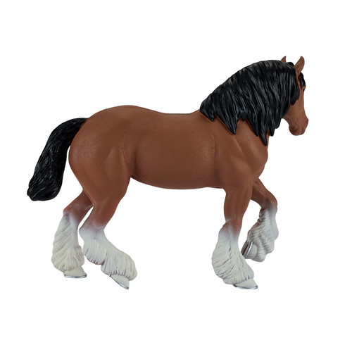 Clydesdale horse brown - brown, toy