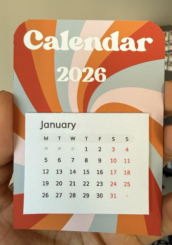 Fridge magnet calendar - fridge,