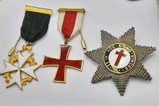 Set Of 3 Old Vintage Masonic