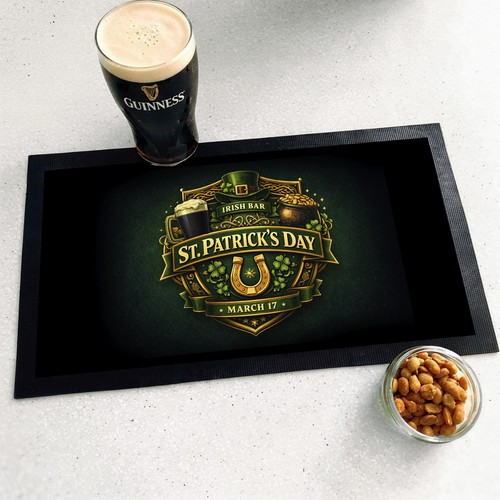 Patrick day mat runner - st,