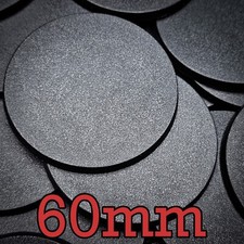 60mm Round Bases For Wargames Round Wargaming Tabletop Games ABS Plastic