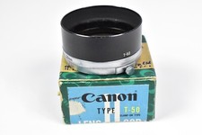 Boxed Canon Rangefinder Lens Hood T-50 for 85mm f1.9 135mm f3.5 135mm f3.5