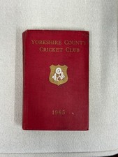 Yorkshire County Cricket Club Yearbook 1965 – YCCC – Vintage Hardback – Used