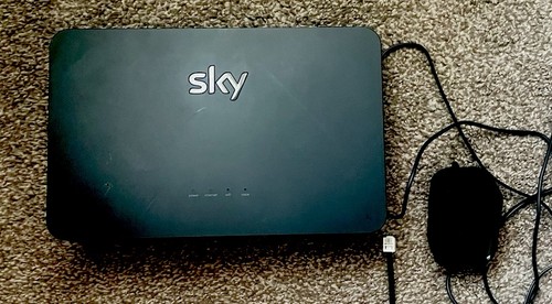 Sky broadband black router - broadband,