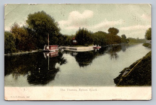 Postcard surrey egham reach - postcard,