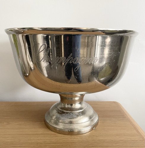 35cm large silver metal - silver,