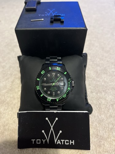 Toy watch company black wrist - watch,