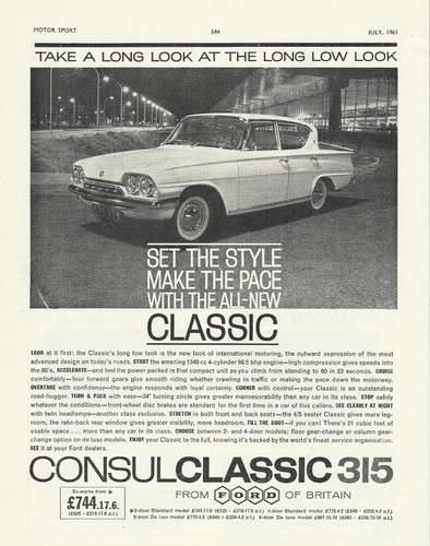 Ford consul classic 315 - classic,